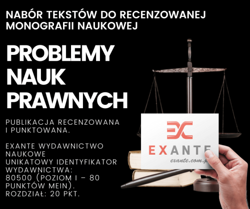 monografia nauki prawne